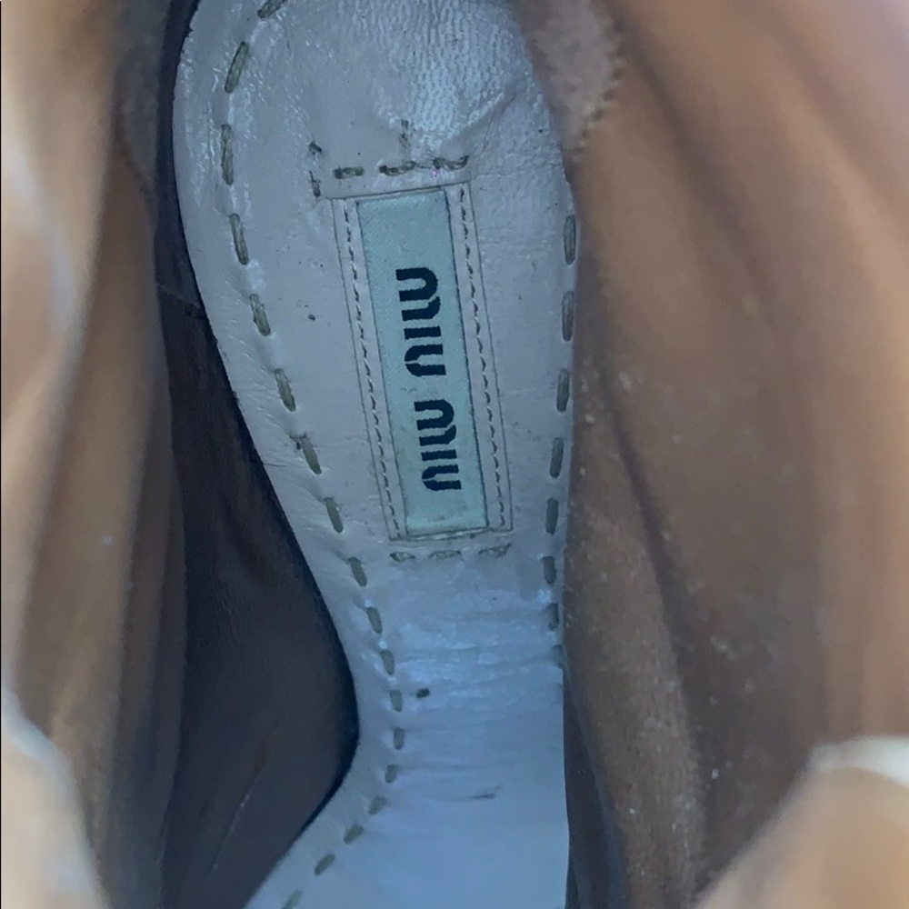 Miu Miu Open Toe Booties Size 37 - image 2
